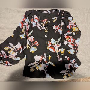 Target Who What Wear Floral Button-Up Blouse